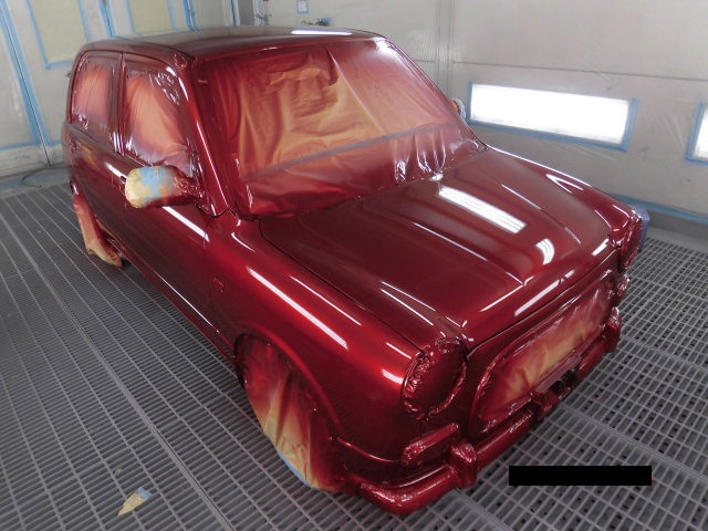 ミラジーノのオールペン オールペイント 全塗装 軽自動車 有限会社 テクノボディ館プロト